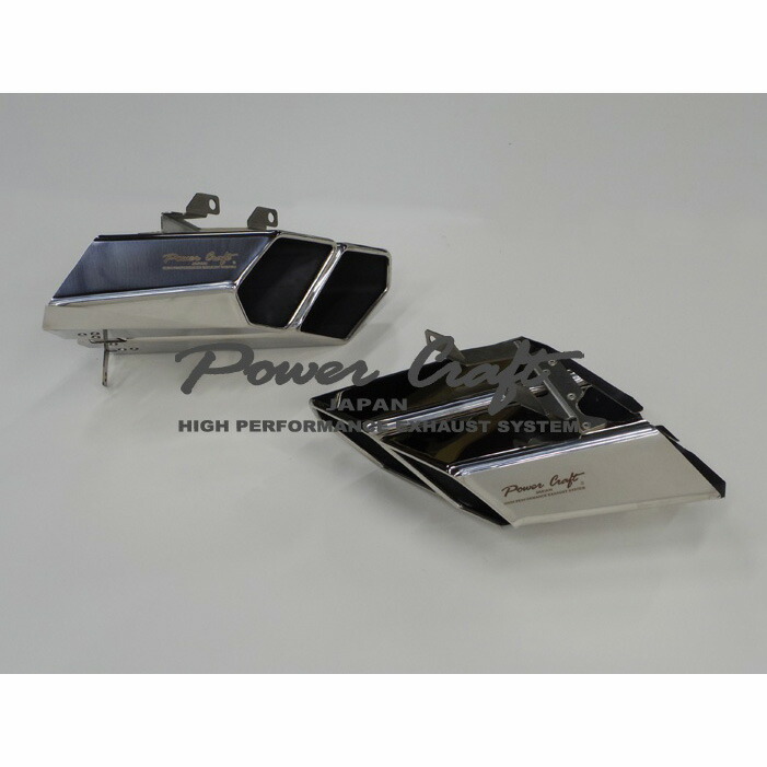 ウラカン POWERCRAFT パワークラフト ハイブリッドエキゾーストマフラー用 SUSスクエアテールセット|キャルウイングパーツ店