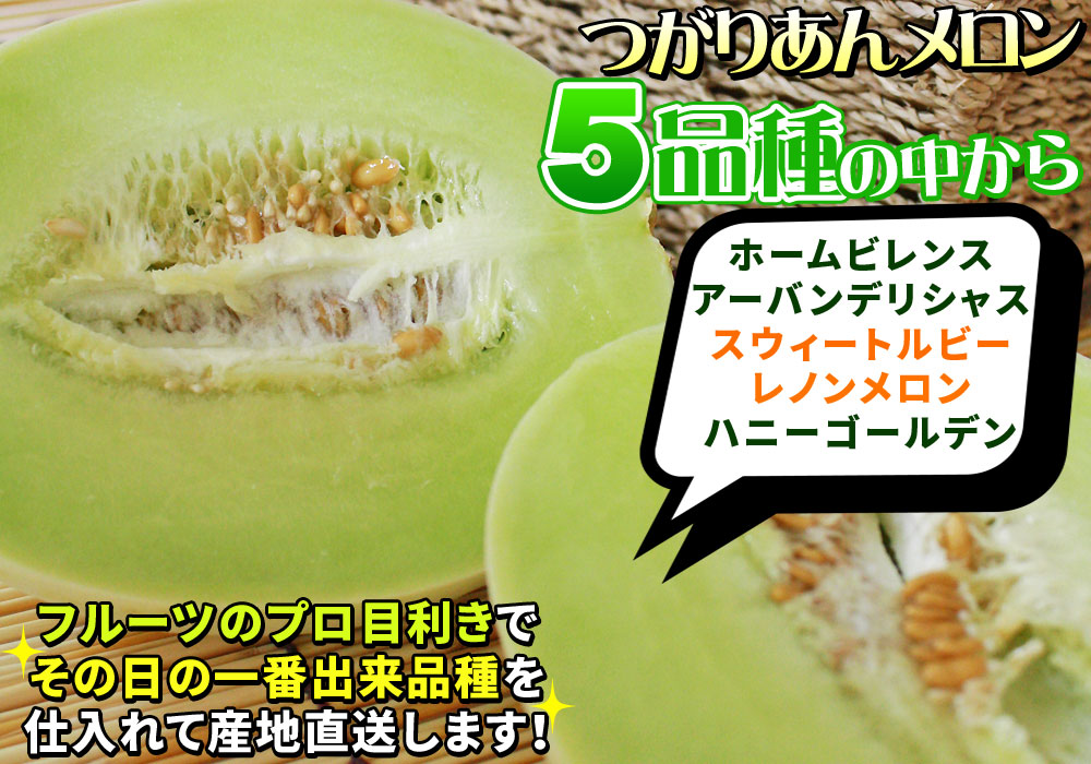 楽天市場 青森県産 つがりあん メロン 2玉 約2 5kg前後 L 2lサイズ 送料無料 贈答用 青森のブランド めろん を産地直送 同梱不可 配送指定不可 かめあし商店