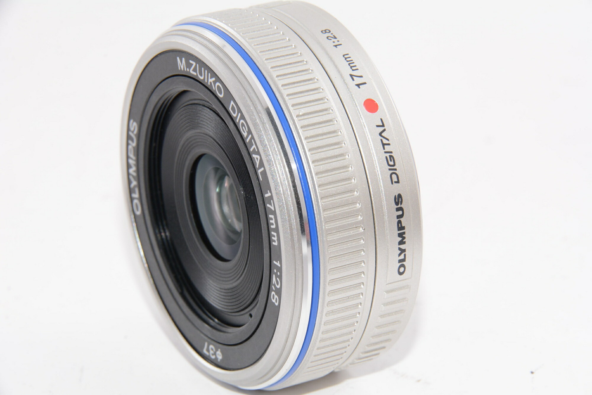 【中古】【押し出し並級】OLYMPUS ホットケーキ水晶体 M.ZUIKO DIGITAL 17粍 F2.8 しろがね色