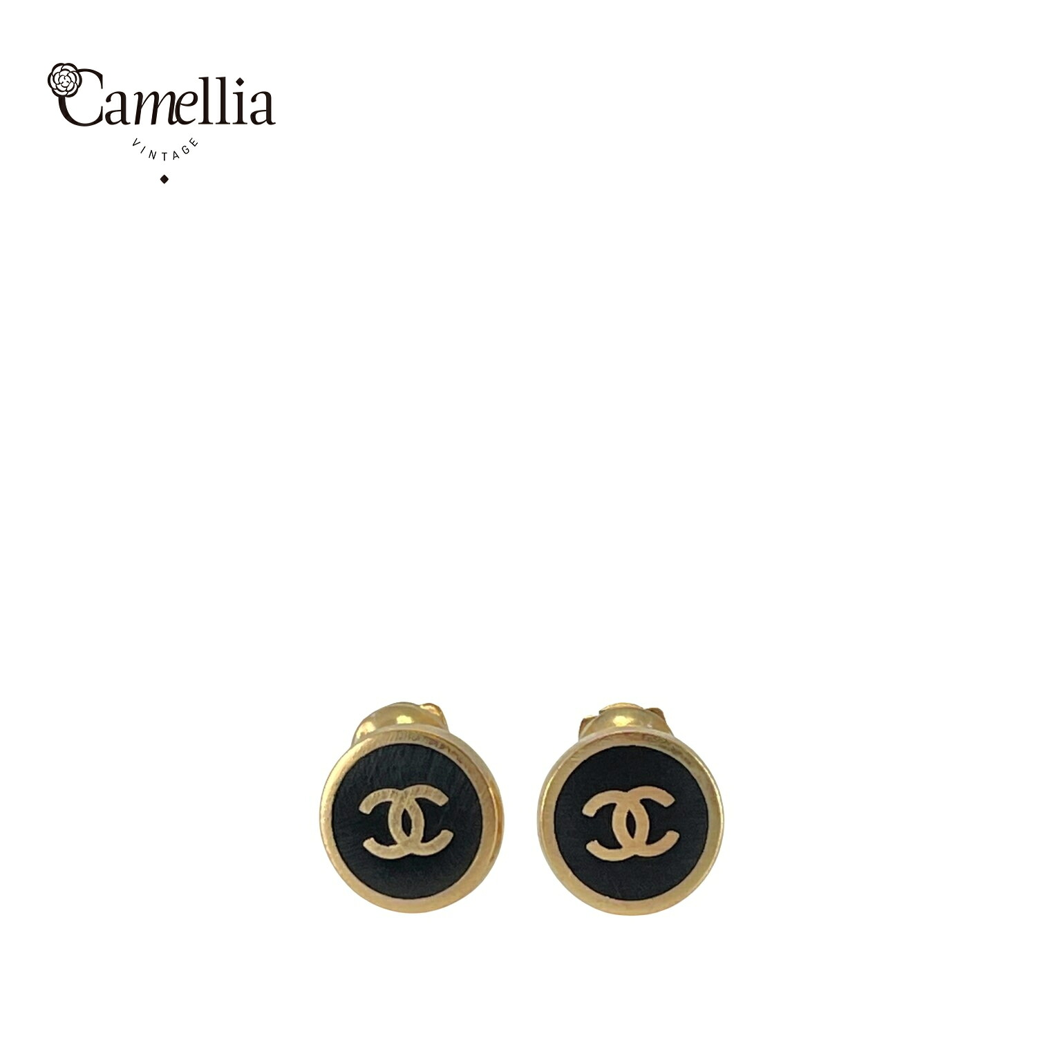 【中古】 CHANEL シャネル イヤリング ゴールド CCロゴ ラウンド 丸型 ヴィンテージ アクセサリー 00A