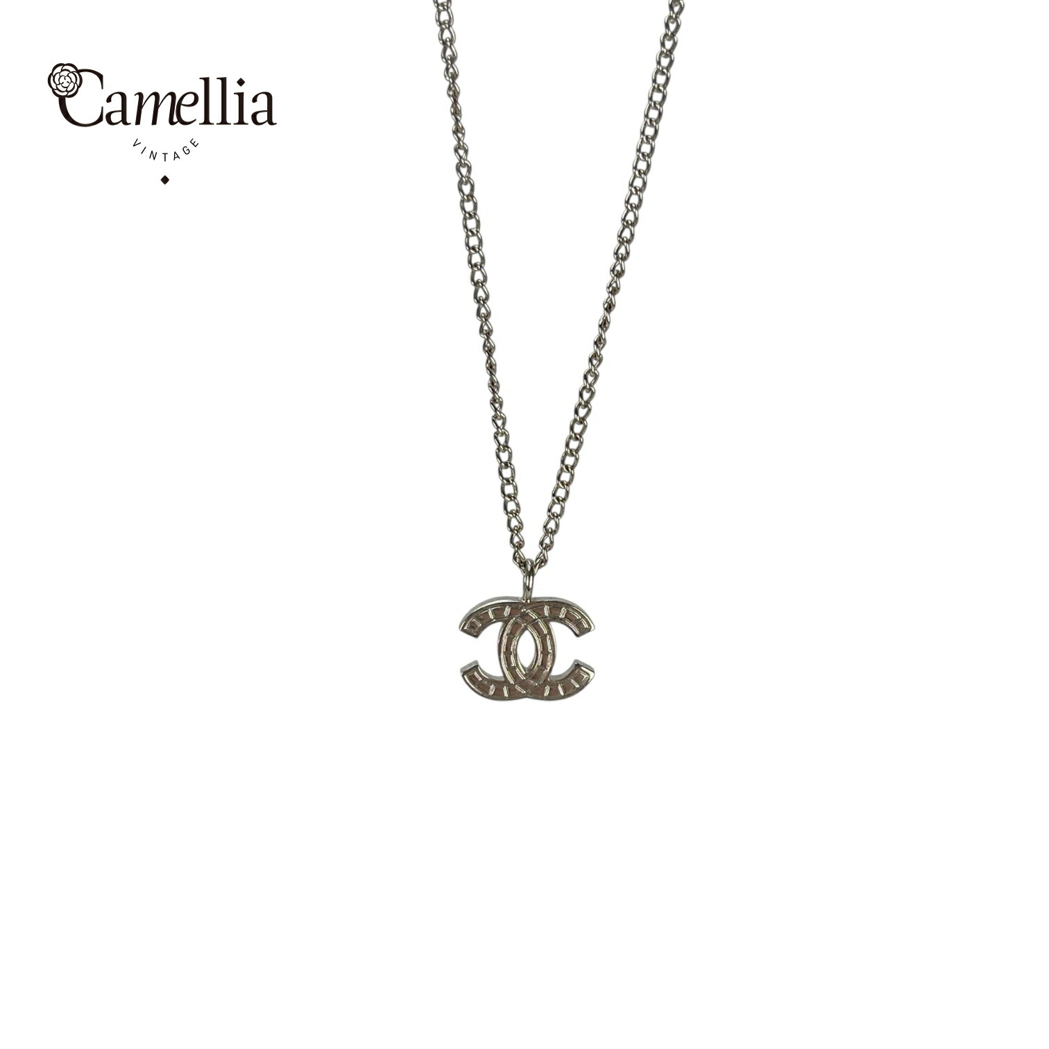 【中古】CHANEL シャネル ココマーク ネックレス シルバー金具｜CamelliaVintage