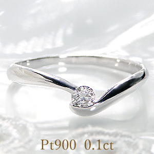 楽天市場】pt900【0.26ct】ダイヤモンドリング！【無色透明】【H