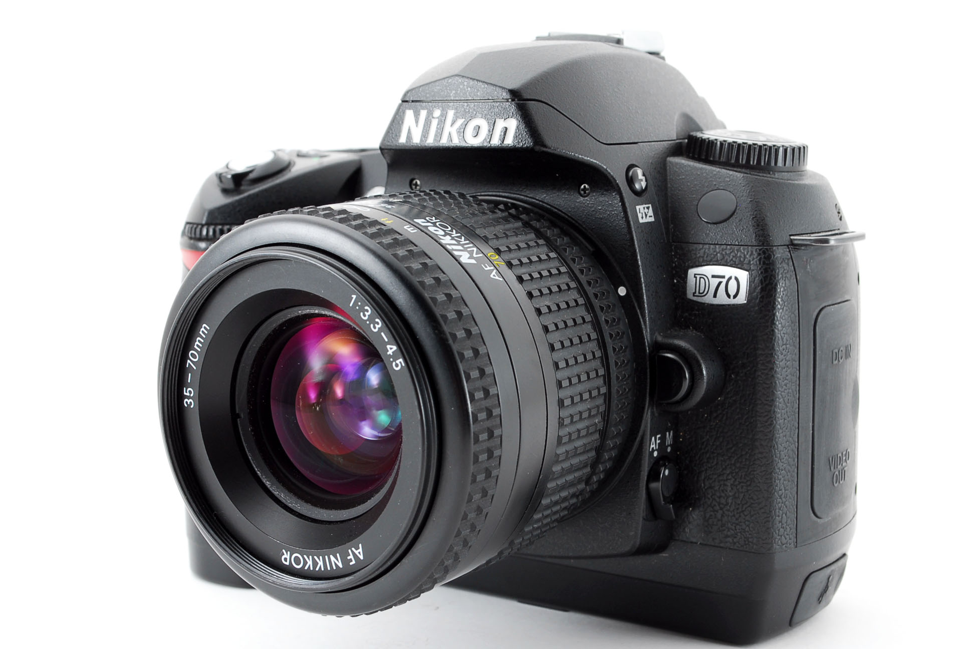 100％品質 ニコン Nikon D70 ズームレンズセット 美品 ストラップ CF