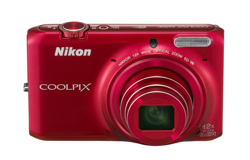 【中古】Nikon デジタル写真機 COOLPIX S6500 光学12倍望遠レンズ Wi-Fi相応う グロッシーレッド S6500RD