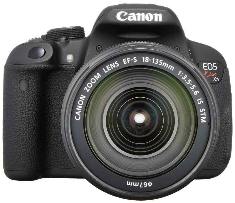 【中古】Canon デジタル一眼二眼レフ写真機 EOS Kiss X7i 水晶体一揃いの道具 EF-S18-135粍 F3.5-5.6 IS STM嘱する KISSX7I-18135ISSTMLK