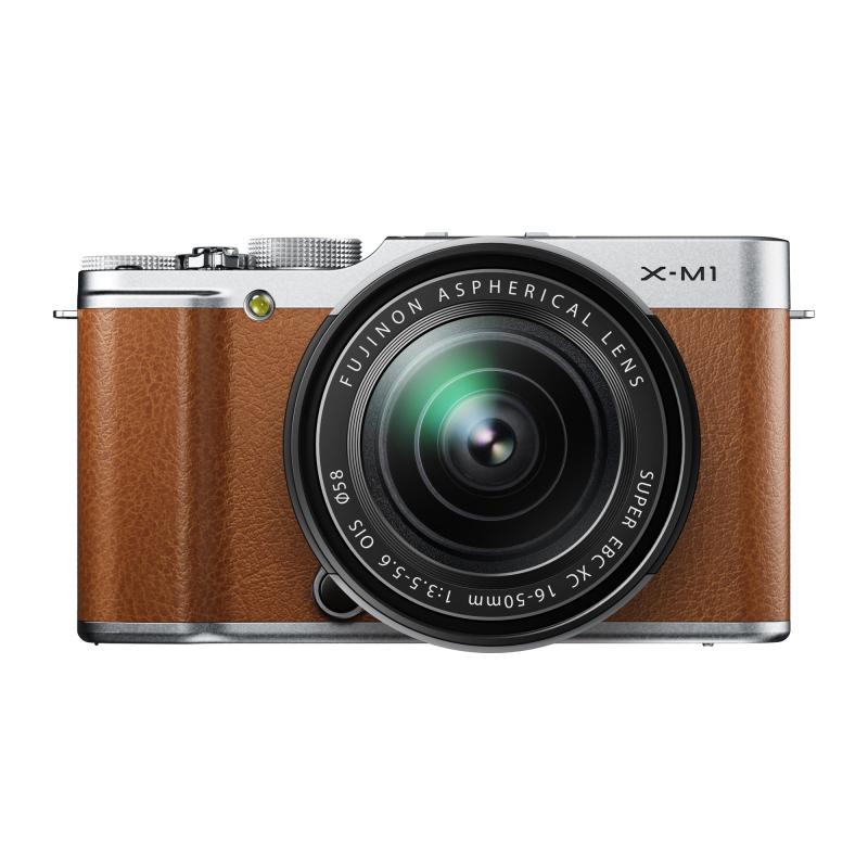 【中古】FUJIFILM 銀鏡受け答え一眼 水晶体一揃いの道具 赤銅色 X-M1BW/1650KIT