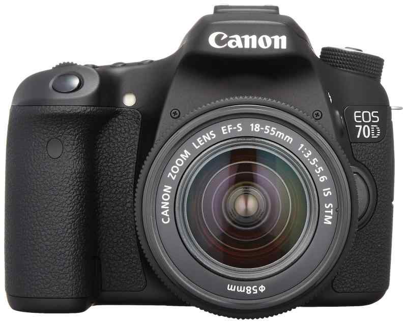【中古】 Canon デジタル一眼レフカメラ EOS70D レンズキット EF-S18-55mm F3.5-5.6 IS STM 付属 ブラック EOS70D1855ISSTMLK 当店保証30日間 人気 ミラーレス 一眼レフ 交換レンズ カメラ