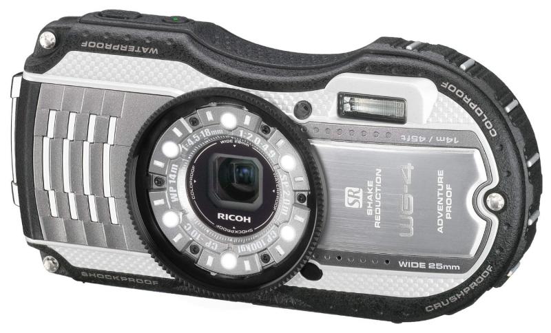 【中古】RICOH 防水デジタルカメラ RICOH WG-4 シルバー 防水14m耐ショック2.0m耐寒-10度 RICOH WG-4SL 08573