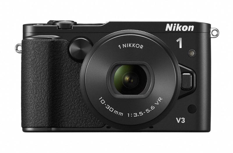 【中古】 Nikon ミラーレス一眼Nikon 1 V3 標準パワーズームレンズキット ブラック N1V3HPLKBK 当店保証30日間 人気 ミラーレス 一眼レフ 交換レンズ カメラ