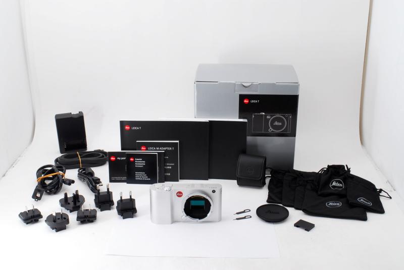【中古】Leica 鏡鑑受け答え一眼 ライカT Typ 701 上半身 しろがね色 1630万絵素 18181 (水晶体別売)