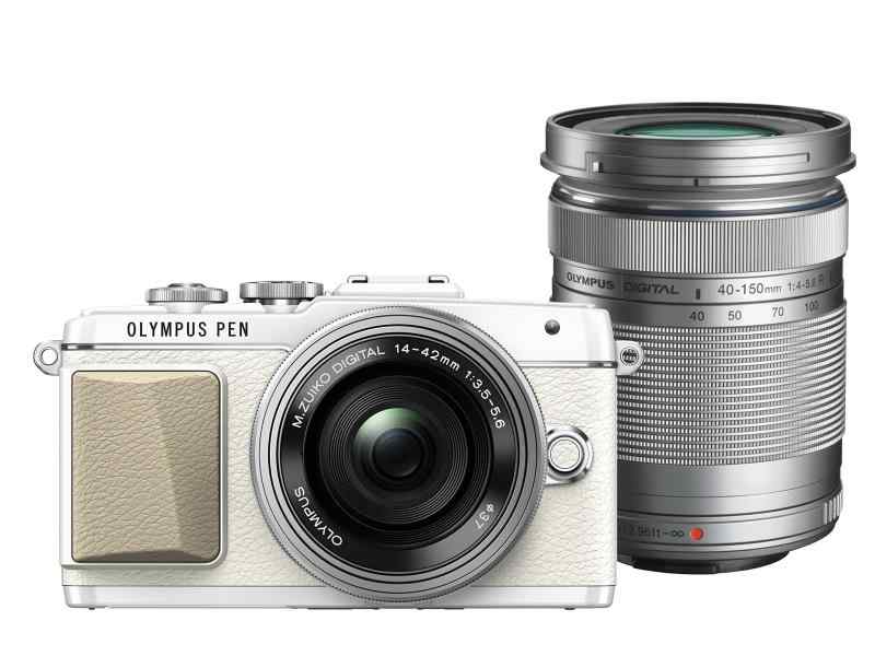 【中古】OLYMPUS 銀鏡受け答え一眼 PEN E-PL7 EZダブルズームキット 白いこと E-PL7 EZ DZKIT WHT
