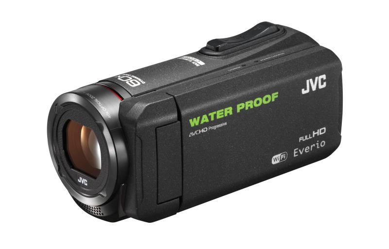 【中古】JVCケンウッド JVC KENWOOD JVC テレビカメラ EVERIO 雨合羽 防塵 内蔵記憶装置64GB 黒いこと GZ-RX500-B