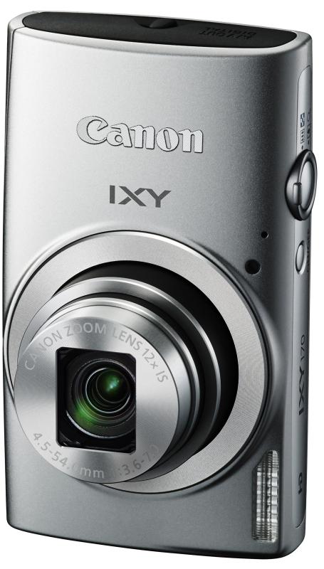 【中古】Canon デジタル写真機 IXY 170 しろがね色 光学12倍望遠レンズ IXY170(SL) 写真機 水晶体一揃いの道具 一眼二眼レフ 鏡鑑受け答え 中古 一般受け 高画質