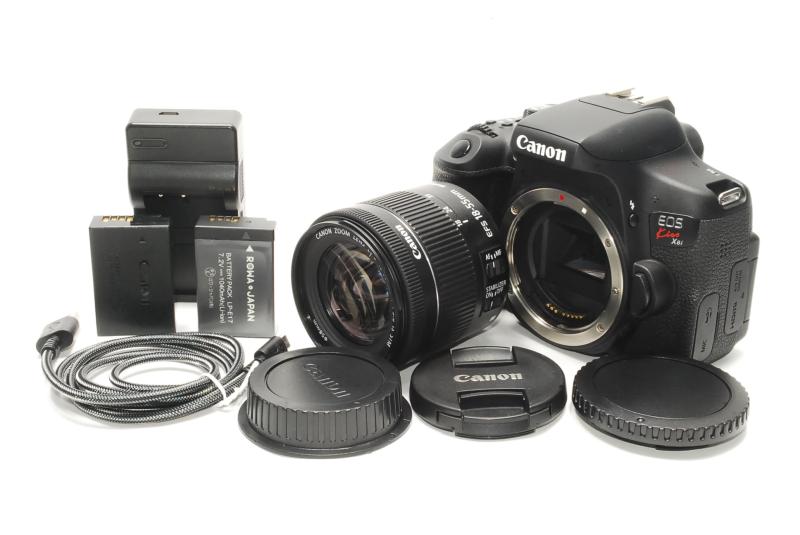 【中古】 Canon デジタル一眼レフカメラ EOS Kiss X8i レンズキット EF-S18-55mm F3.5-5.6 IS STM 付属 KISSX8I-1855ISSTMLK 当店保証30日間 人気 ミラーレス 一眼レフ 交換レンズ カメラ
