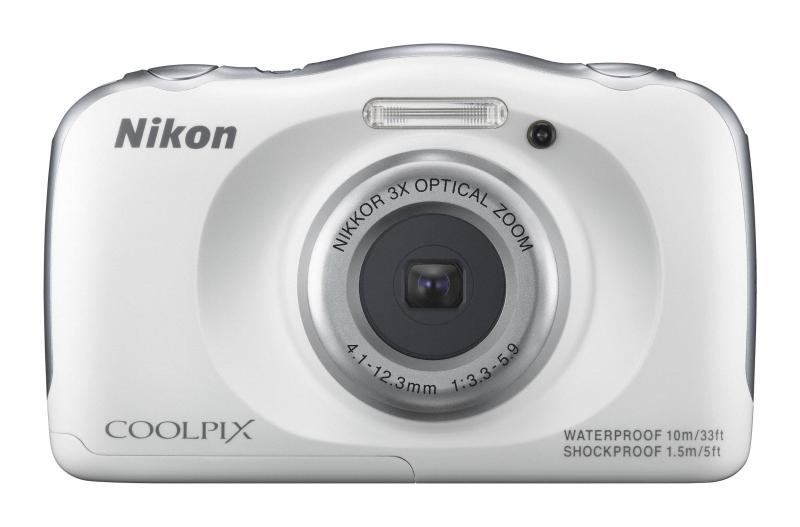 【中古】Nikon デジタルカメラ S33 防水 1317万画素 S33 ホワイト S33WH