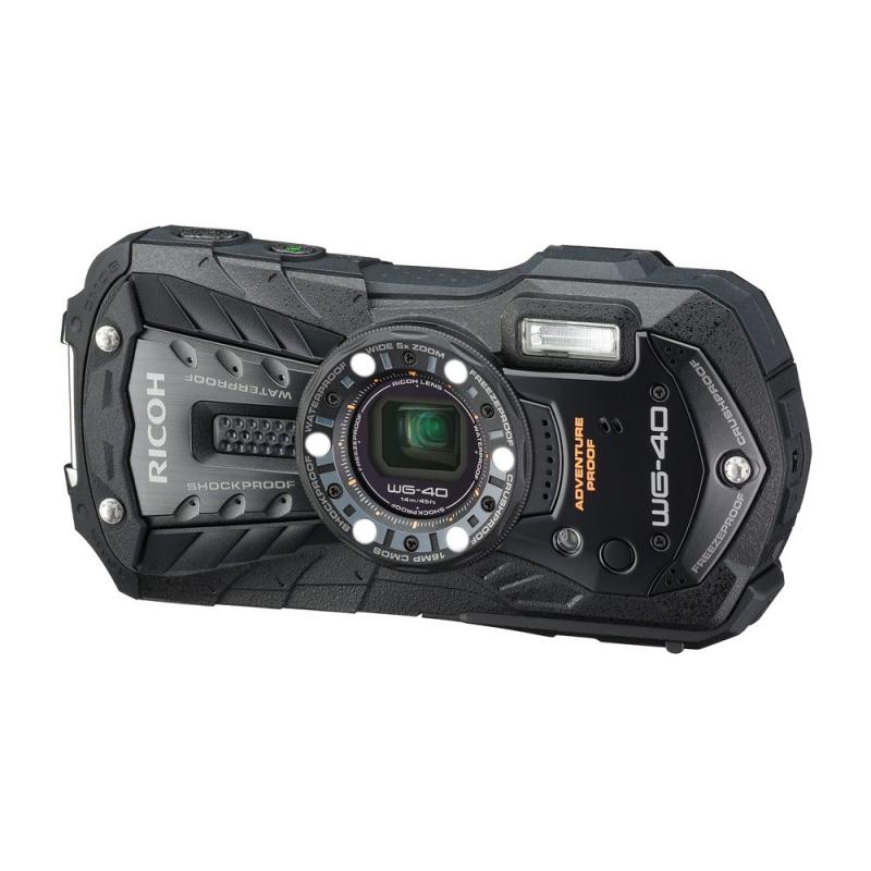 【中古】RICOH 防水デジタルカメラ RICOH WG-40 ブラック 防水14m耐ショック1.6m耐寒-10度 RICOH WG-40 BK 04675