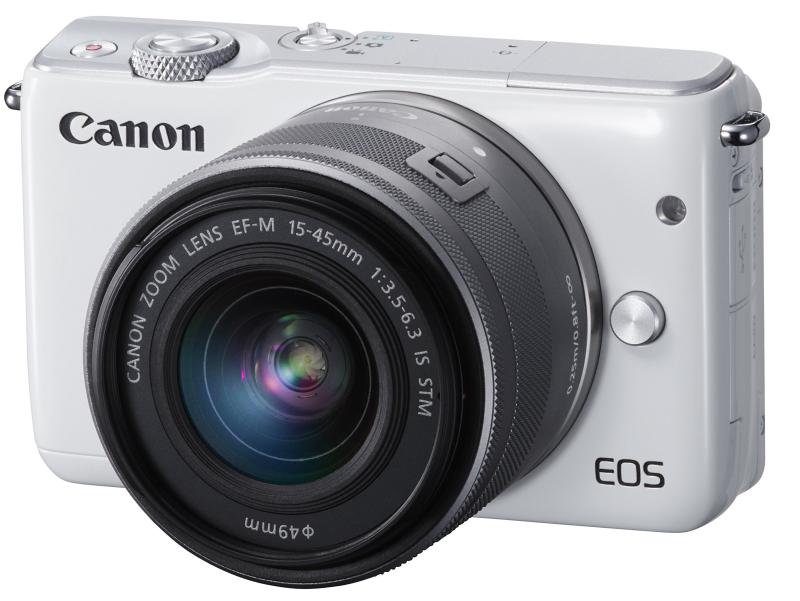 【中古】 Canon ミラーレス一眼カメラ EOS M10 レンズキット(ホワイト) EF-M15-45mm F3.5-6.3 IS STM 付属 EOSM10WH-1545ISSTMLK 当店保証30日間 人気 ミラーレス 一眼レフ 交換レンズ カメ
