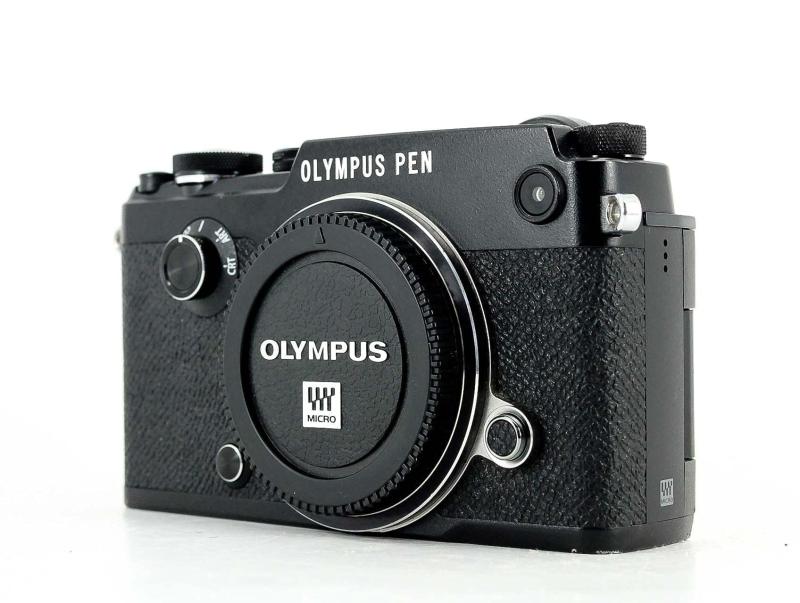 【中古】OLYMPUS 銀鏡受け答え一眼 PEN-F Body BLK
