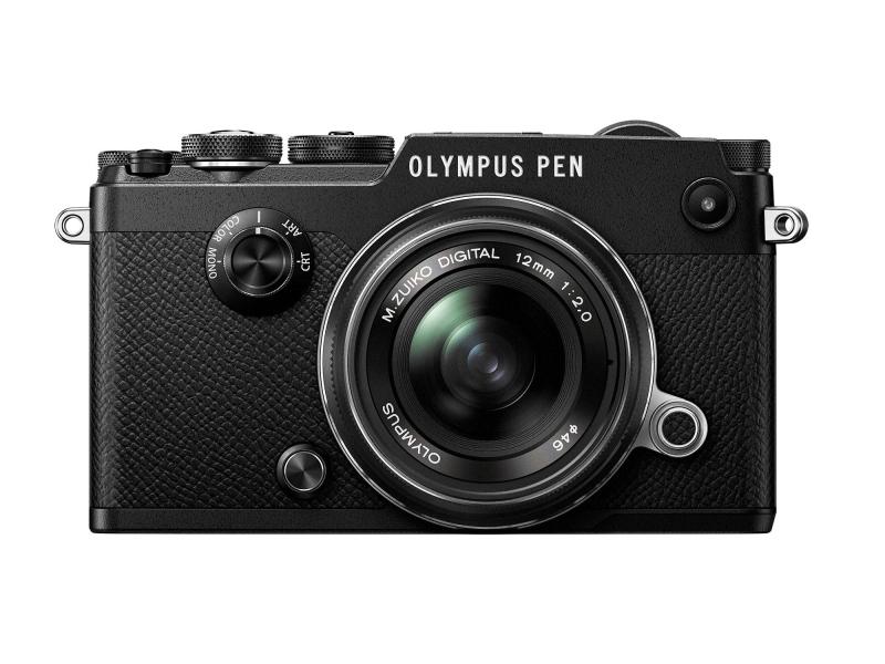 【中古】OLYMPUS 銀鏡受け答え一眼 PEN-F 12粍 F2.0LK BLK