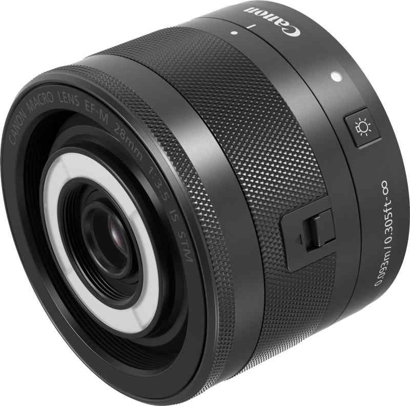 【中古】Canon マクロ命令水晶体 EF-M28粍 F3.5 IS STM 鏡鑑受け答え一眼相応う EF-M28/F3.5 M IS STM