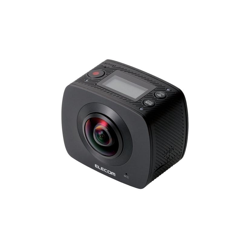 【中古】 エレコム VRグラス用 360度撮影可能カメラ 全天球 ブラック ACAM-VRD01BK 当店保証30日間 人気 ミラーレス 一眼レフ 交換レンズ カメラ