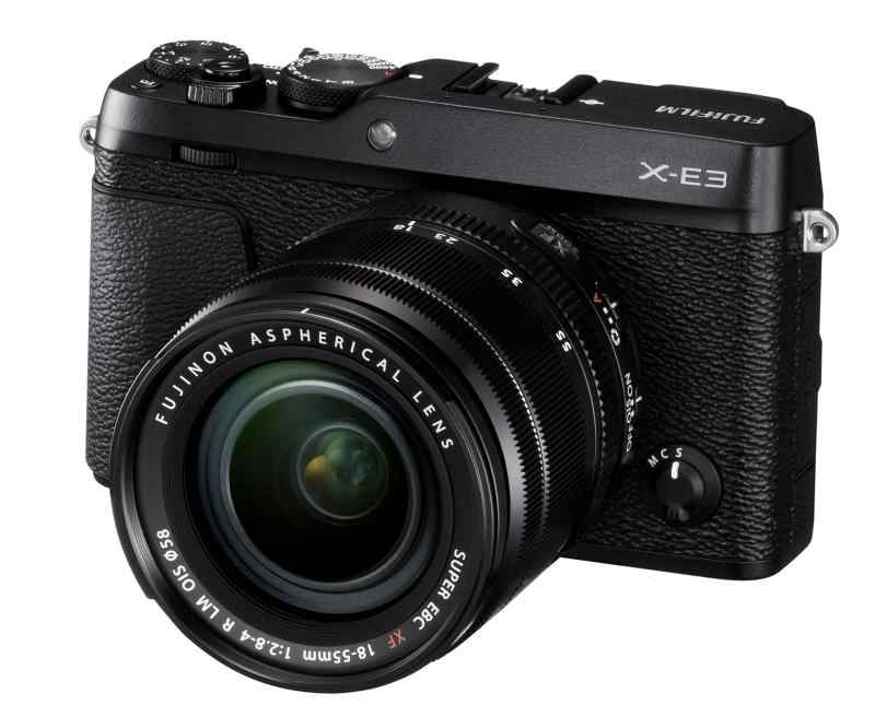 【中古】富士フイルム(FUJIFILM) 銀鏡受け答え一眼写真機 X-E3レンズキットブラック X-E3LK-B