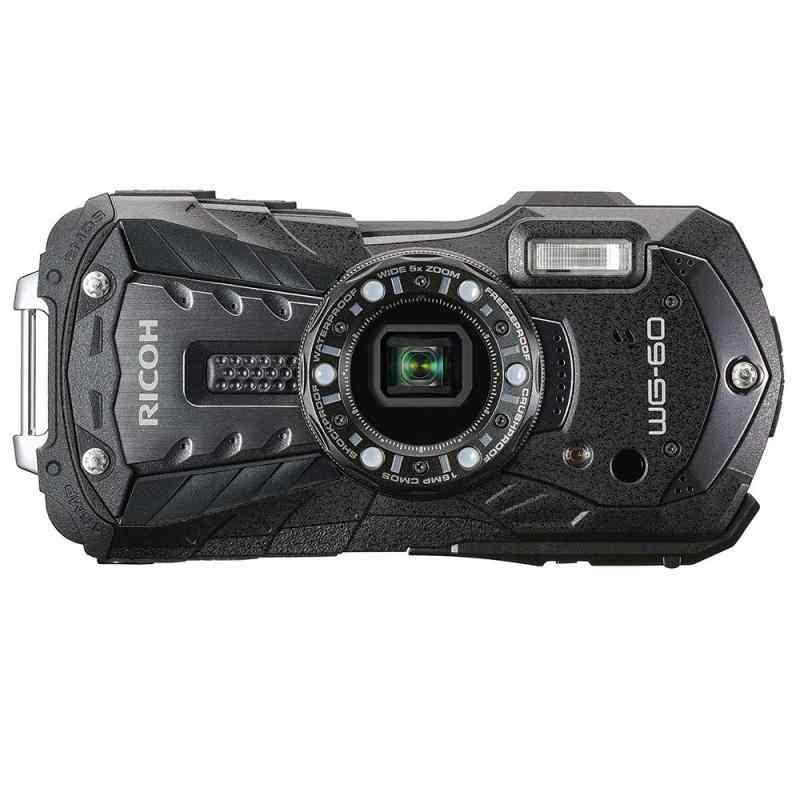 【中古】 RICOH WG-60 ブラック 本格防水デジタルカメラ 14メートル防水 耐衝撃 防塵 耐寒 高画質1600万画素 水中専用マーメードモード搭載 仕事に使える「CALSモード」搭載 当店保証30日間 人気 ミラーレス 一眼レフ 交換レンズ
