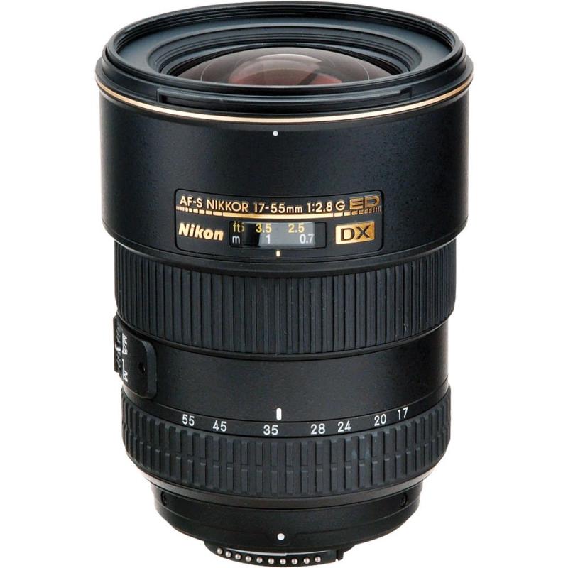 【中古】Nikon デジタル一眼二眼レフ写真機専用望遠レンズAF-S DX 17-55粍 F2.8G AF-SDXED17-55MMF2.8G