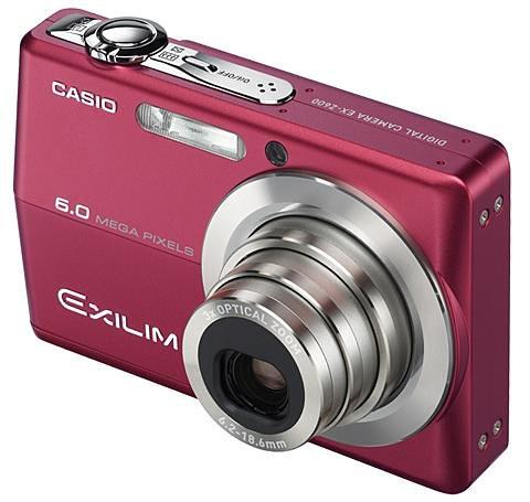 【中古】カシオ計算機 デジタルカメラ EXILIM 600万画素 光学3倍ズーム 2.7型大画面液晶 本体色:レッド EX-Z600RD 17,000円