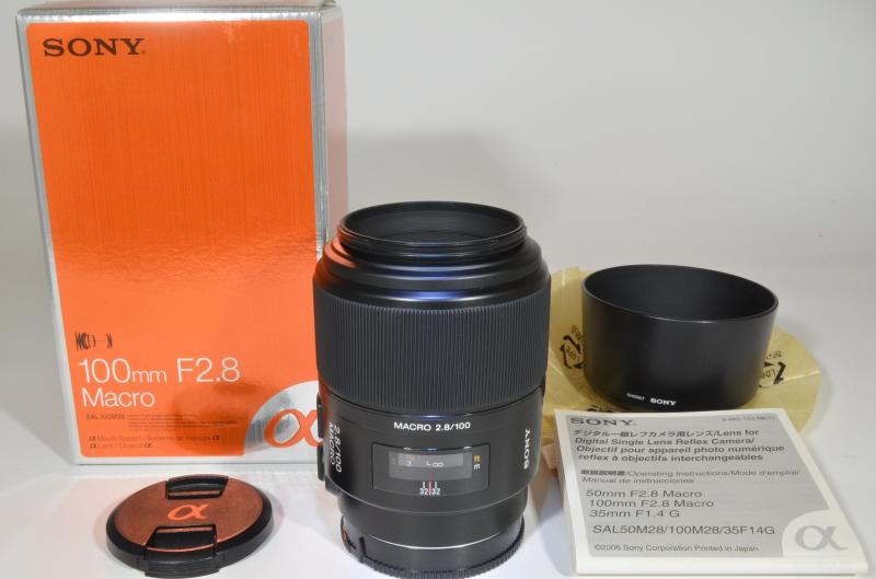 【中古】 SONY 100粍 F2.8 Macro SAL100M28  当店引きうける30昼日なか 一般受け 鏡鑑受け答え 一眼二眼レフ 取り替えっこ水晶体 写真機