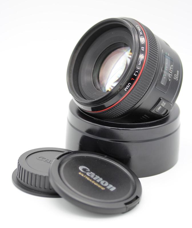 【中古】Canon 単焦点標準レンズ EF50mm F1.2L USM フルサイズ対応