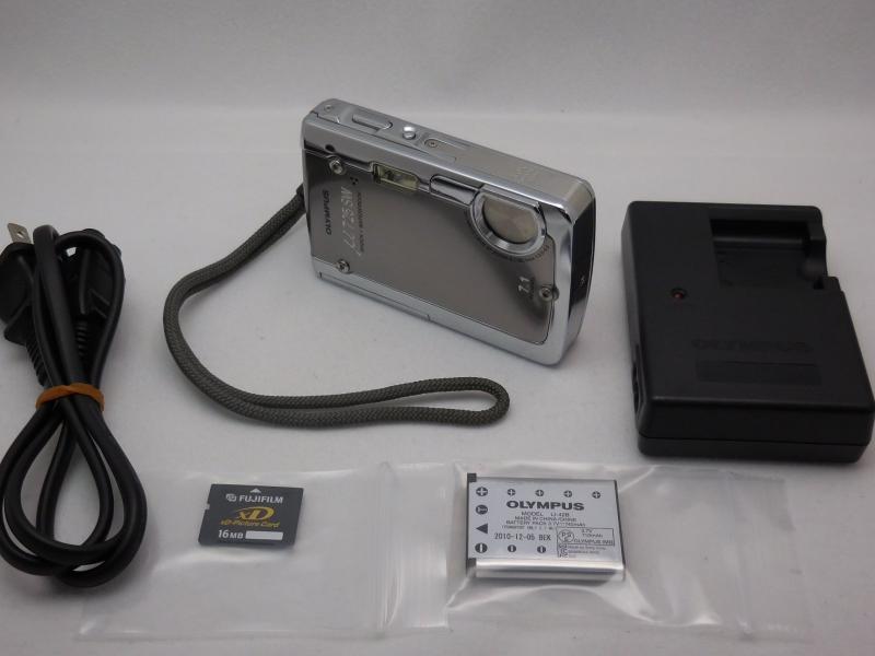 【中古】OLYMPUS 防水デジタルカメラ μ725 (ミュー) ダークシルバー μ725SW SLV|カメラFanks-PROShop 店