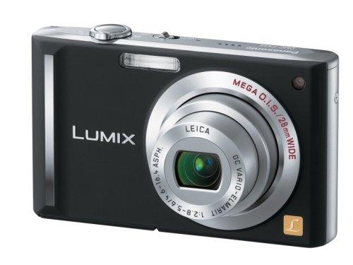 【中古】パナソニック デジタルカメラ LUMIX (ルミックス) エクストラブラック DMC-FX55-K