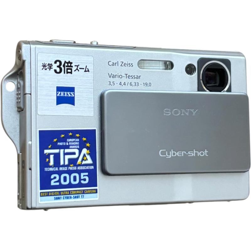 【中古】SONY デジタル写真機 サイバーショット T70 しろがね色 DSC-T70-S
