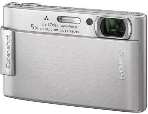 【中古】SONY デジタル写真機 Cyber-Shot(サイバーショット) T200 しろがね色 DSC-T200-S