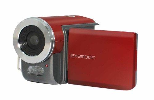 【中古】KFE EXEMODE 200万画素 デジタルムービーカメラ レッド DV-230