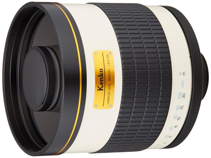 【中古】Kenko 望遠水晶体 銀鏡水晶体 800粍 F8 DX ハウツー物興味の中心 写真フィルム/デジタル一眼相応う
