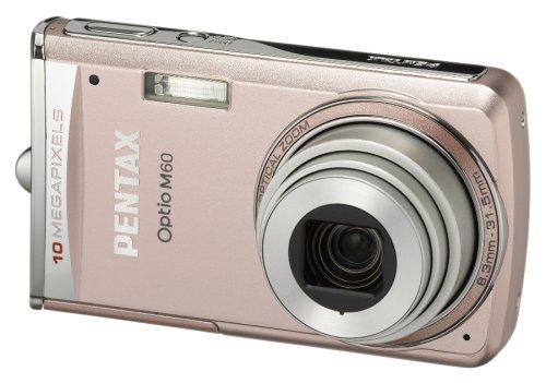 【中古】PENTAX デジタル写真機 Optio (オプティオ) M60 ともし火サクラ色 1000万絵素 光学5倍望遠レンズ OPTIOM60P