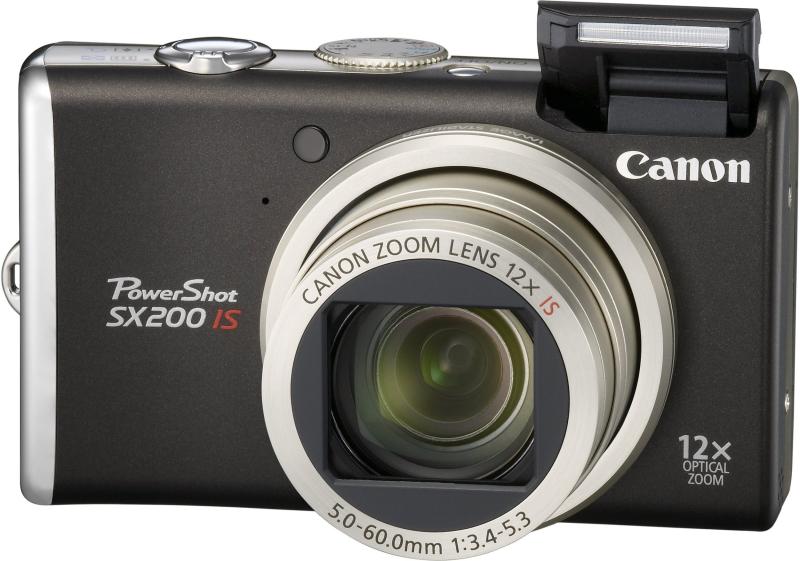 【中古】Canon デジタル写真機 PowerShot (力強さ打つこと) SX200 IS 黒いこと PSSX200IS(BK)