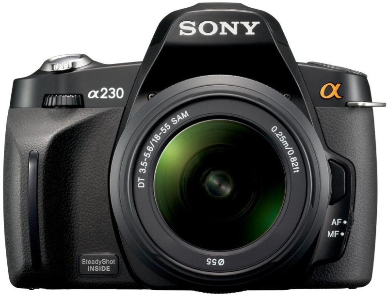 【中古】SONY デジタル一眼レフカメラ α230 ズームレンズキット ブラック DSLRA230L