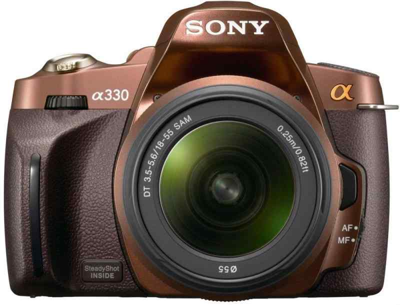 【中古】SONY デジタル一眼レフカメラ α330 ズームレンズキット ブラウン DSLRA330L/T