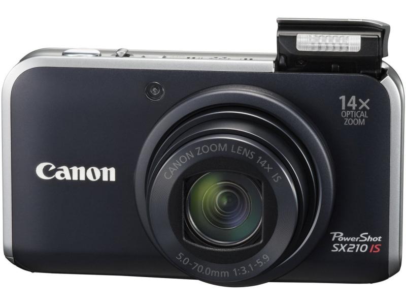 【中古】Canon デジタル写真機 PowerShot SX210 IS 黒いこと PSSX210IS(BK)