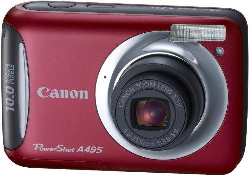 【中古】Canon デジタル写真機 PowerShot A495 赤いこと PSA495(RE)
