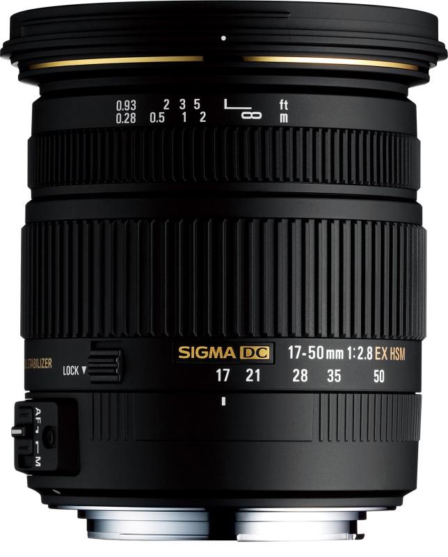 【中古】シグマ(Sigma) SIGMA 標準尺度望遠レンズ 17-50粍 F2.8 EX DC os HSM キヤノン用 APS-C専用 583545