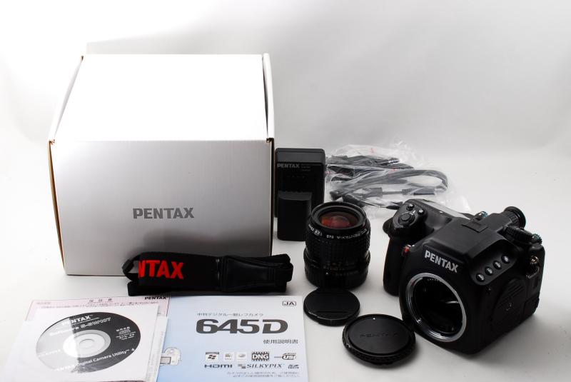 【中古】PENTAX 中判デジタル一眼一眼レフ写真機 645D上半身 約4000万絵素 大型CCD検知器 645D 17974