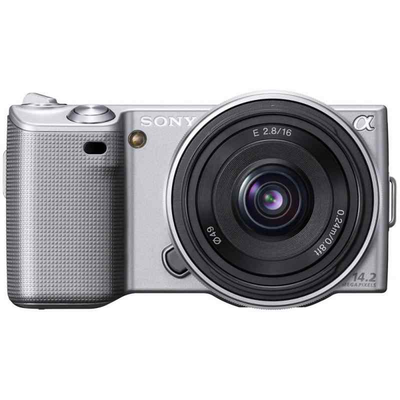 【中古】ソニー デジタル一眼α NEX-5 薄型広角レンズキット シルバー NEX-5A/S