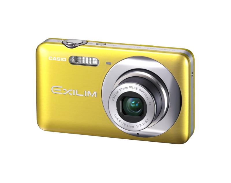 【中古】CASIO デジタル写真機 EXILIM 1410万絵素 4倍 檸檬黄色 EX-Z800YW