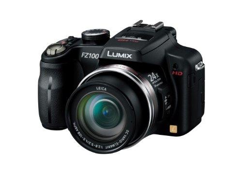 【中古】パナソニック デジタルカメラ ルミックス ブラック DMC-FZ100-K 1410万画素 光学24倍ズーム 広角25mm フリーアングル3.0型液晶 フルHD動画 高速連写