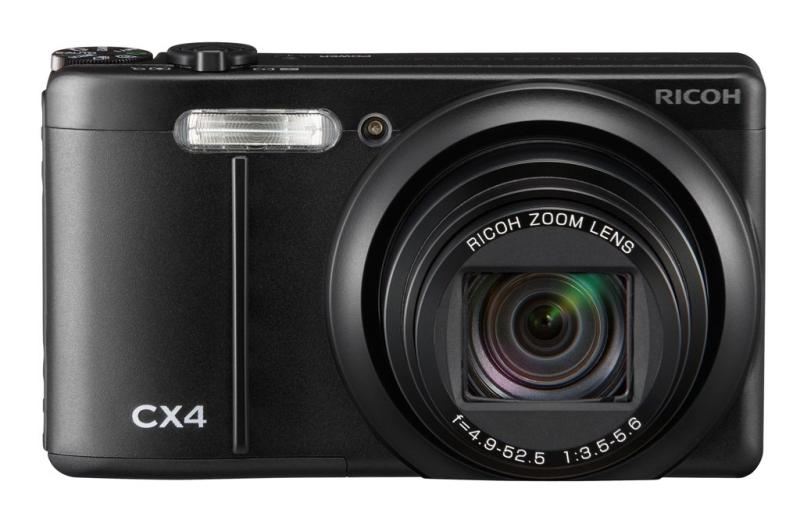 【中古】RICOH デジタル写真機 CX4 黒いこと CX4BK 1000万絵素後ろ側照らし出すCMOS 光学10.7倍望遠レンズ 広角28粍 3.0型液晶 弾丸道路連写