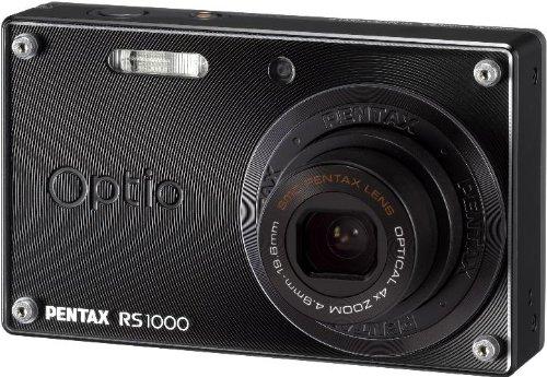 【中古】PENTAX デジタルカメラ Optio RS1000 ブラック 1400万画素 27.5mm 光学4倍 着せ替えOPTIORS1000BK